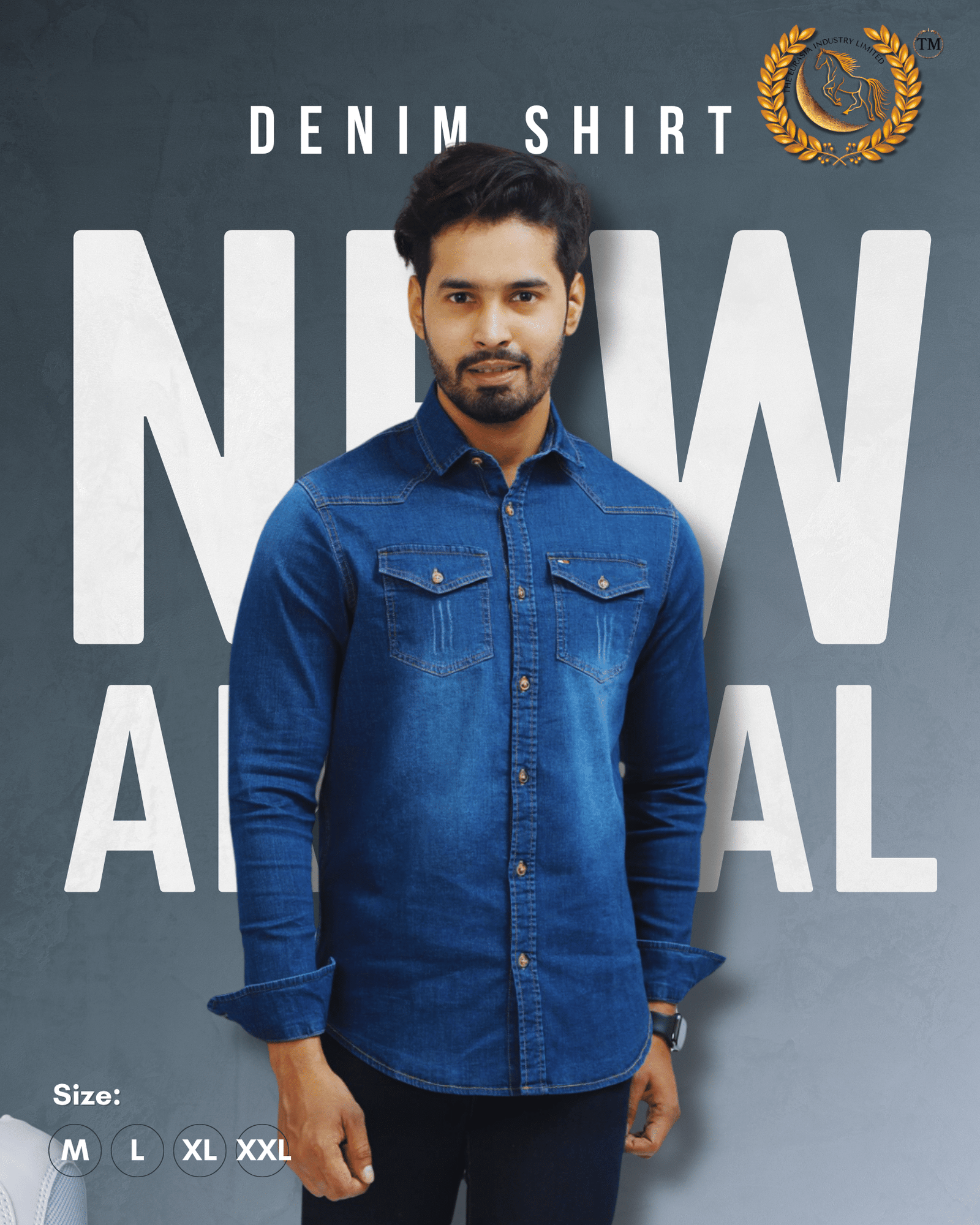 5 Tommy Denim Shirt, a blend of comfort and style designed to suit every occasion. - Image 1