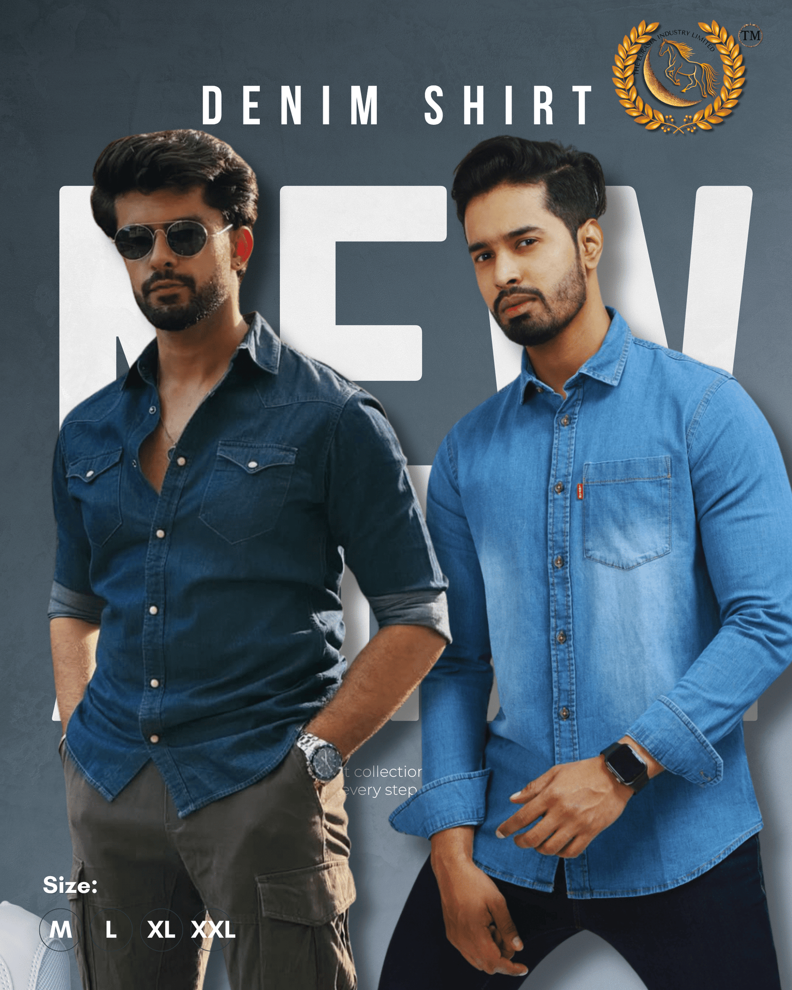 8 Tommy Denim Shirt, a blend of comfort and style designed to suit every occasion. - Image 1