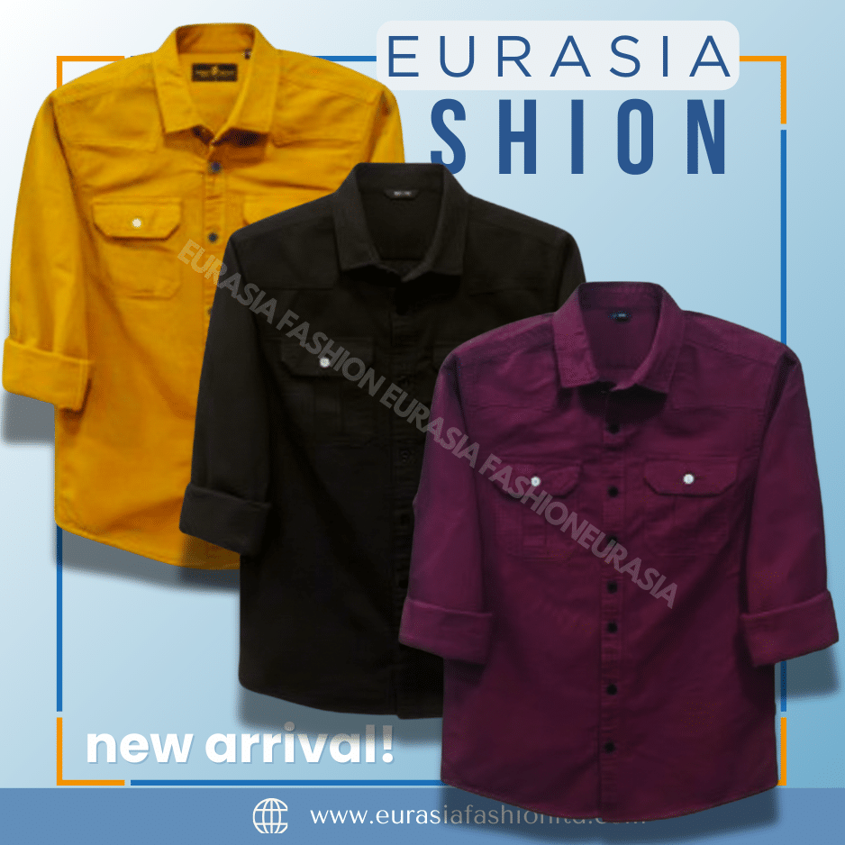 30 3 Pcs Combo Premium Quality Double Poket Shirt - - Image 1